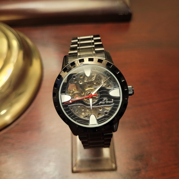 Brand New Men's Black Automatic Watch - Picture 1 of 4